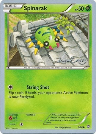 Spinarak (5/98) (Bebe - Jesper Eriksen) [World Championships 2016] Pokemon Single Pokémon  | Multizone: Comics And Games