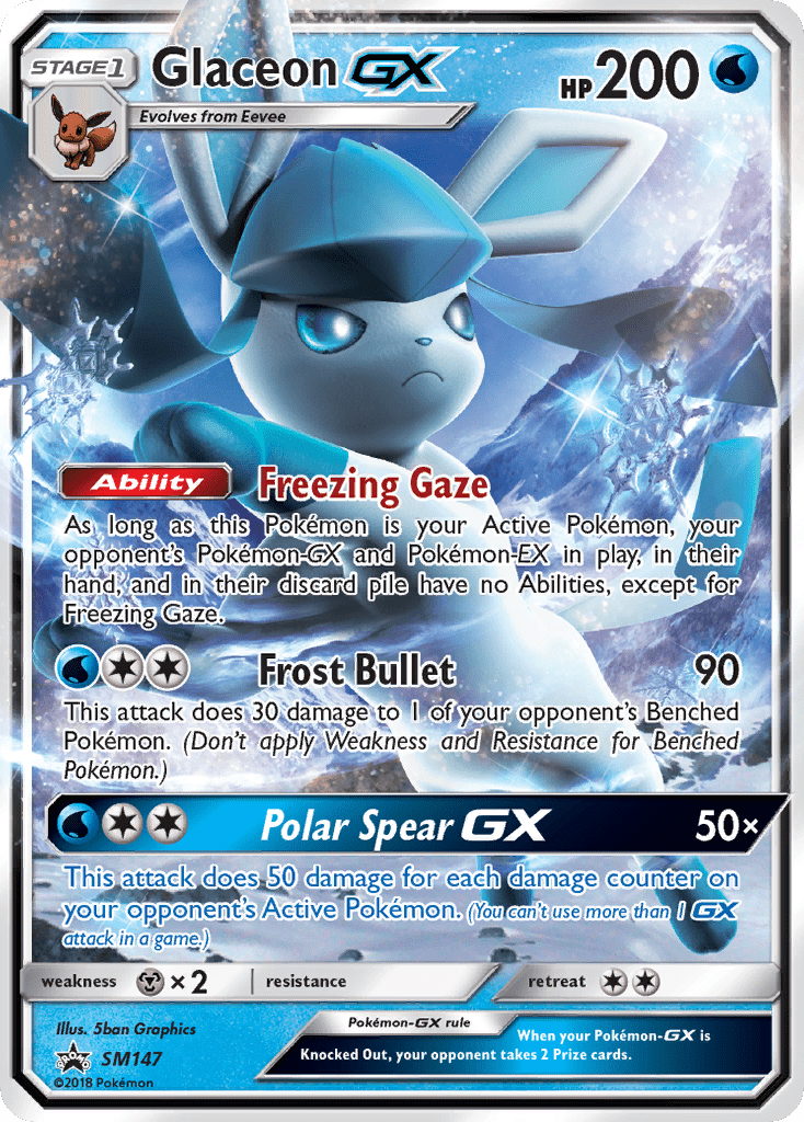 Glaceon GX (SM147) [Sun & Moon: Black Star Promos] Pokemon Single Pokémon  | Multizone: Comics And Games