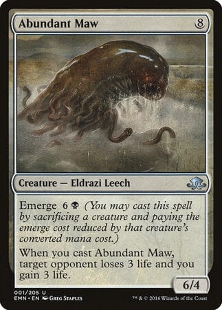 Abundant Maw [Eldritch Moon] MTG Single Magic: The Gathering  | Multizone: Comics And Games
