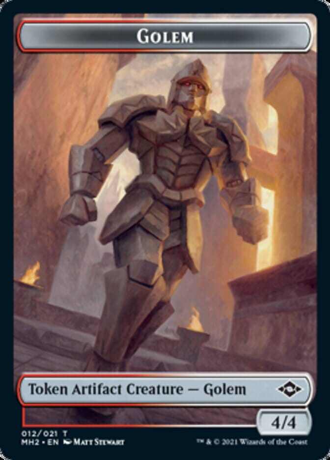 Golem Token [Modern Horizons 2 Tokens] MTG Single Magic: The Gathering  | Multizone: Comics And Games