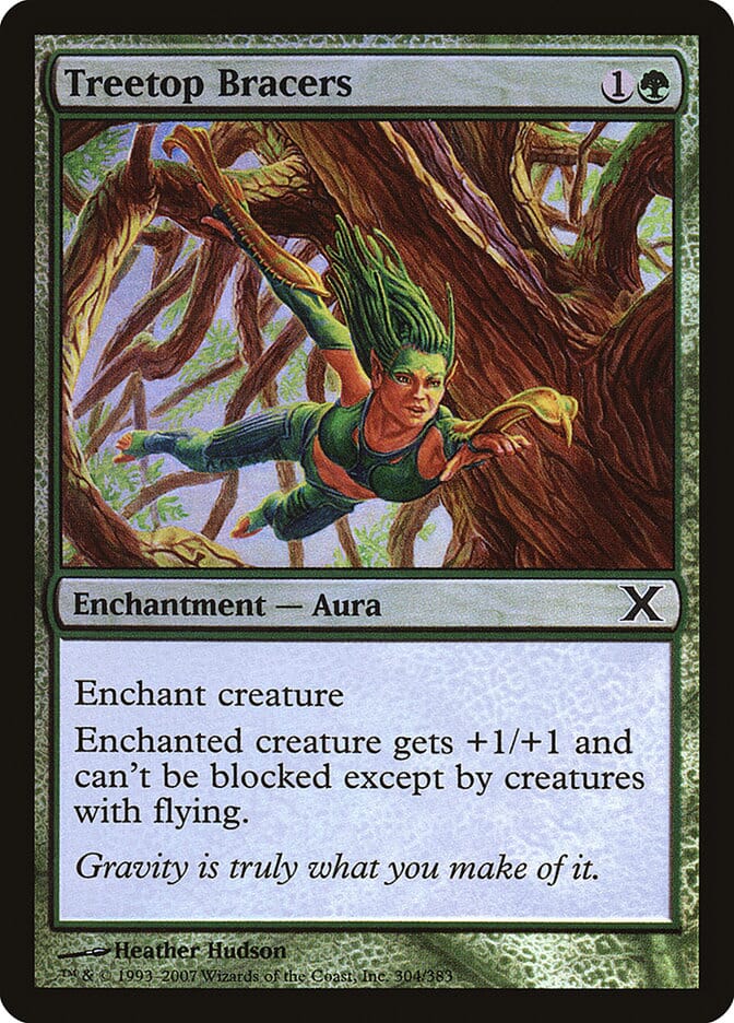 Treetop Bracers (Premium Foil) [Tenth Edition] MTG Single Magic: The Gathering  | Multizone: Comics And Games