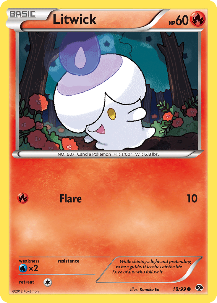 Litwick (18/99) [Black & White: Next Destinies] Pokemon Single Pokémon  | Multizone: Comics And Games
