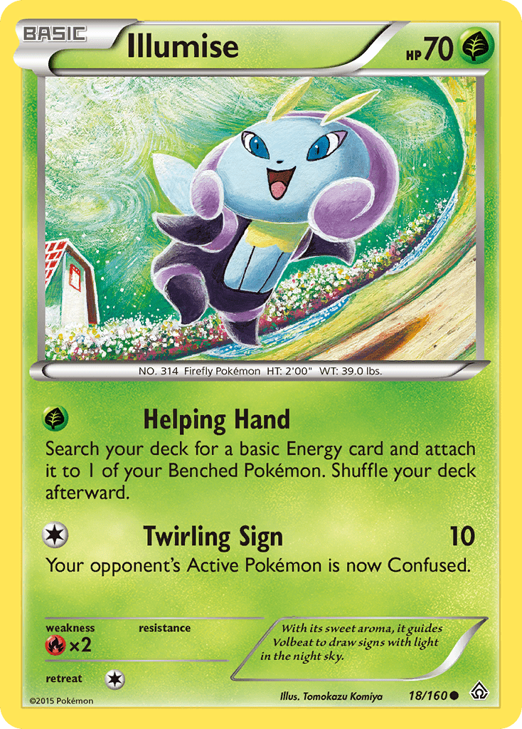 Illumise (18/160) [XY: Primal Clash] Pokemon Single Pokémon  | Multizone: Comics And Games