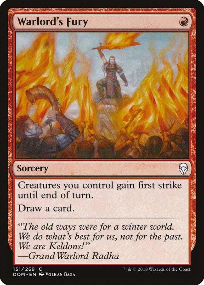 Warlord's Fury [Dominaria] MTG Single Magic: The Gathering  | Multizone: Comics And Games