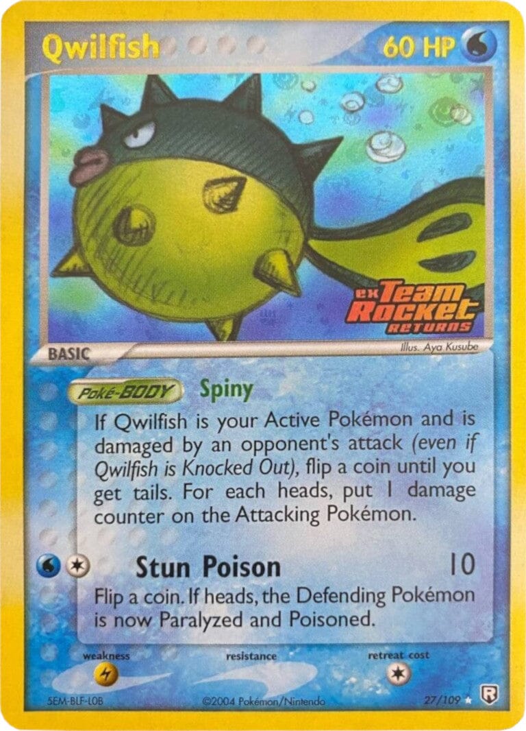 Qwilfish (27/109) (Stamped) [EX: Team Rocket Returns] Pokemon Single Pokémon  | Multizone: Comics And Games