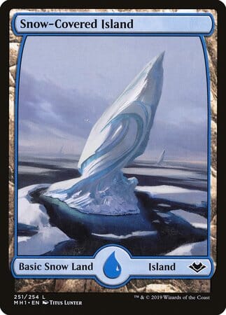 Snow-Covered Island [Modern Horizons] MTG Single Magic: The Gathering  | Multizone: Comics And Games