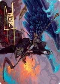Eradicator Valkyrie Art Card (Gold-Stamped Signature) [Kaldheim: Art Series] MTG Single Magic: The Gathering  | Multizone: Comics And Games