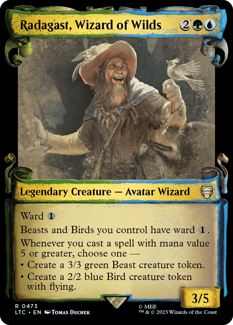 Radagast, Wizard of Wilds [The Lord of the Rings: Tales of Middle-Earth Commander Showcase Scrolls] MTG Single Magic: The Gathering  | Multizone: Comics And Games