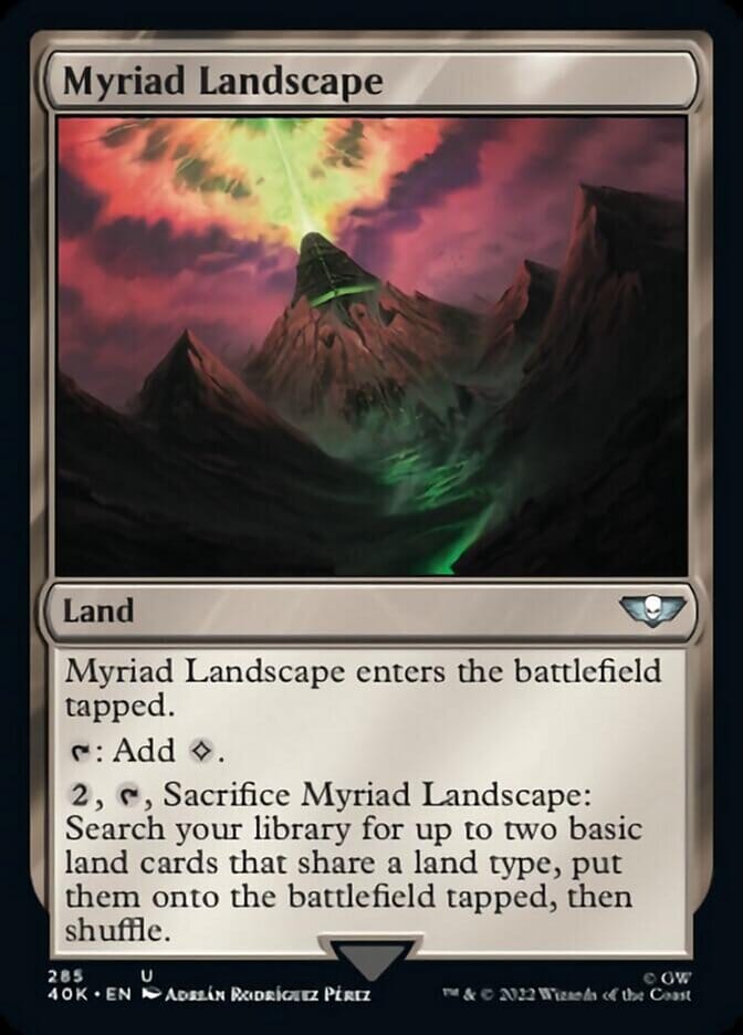 Myriad Landscape [Universes Beyond: Warhammer 40,000] MTG Single Magic: The Gathering  | Multizone: Comics And Games