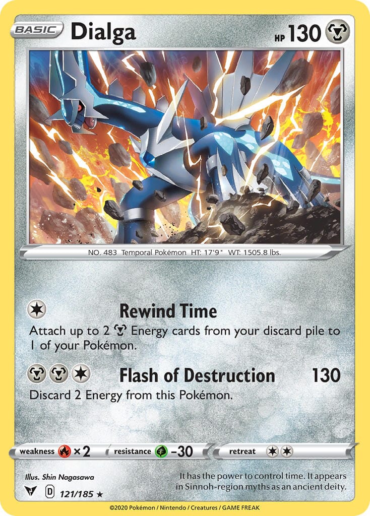 Dialga (121/185) [Sword & Shield: Vivid Voltage] Pokemon Single Pokémon  | Multizone: Comics And Games