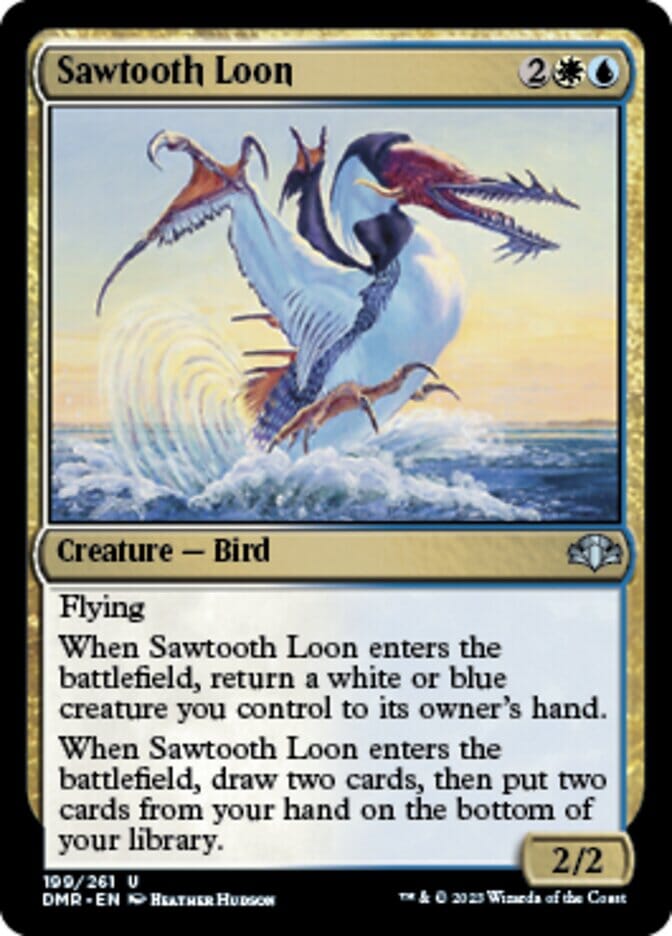 Sawtooth Loon [Dominaria Remastered] MTG Single Magic: The Gathering  | Multizone: Comics And Games