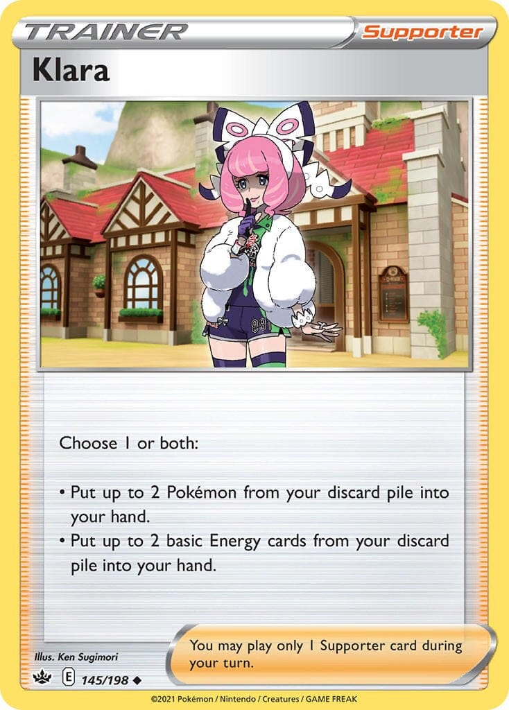 Klara (145/198) (Cosmos Foil) [Sword & Shield: Chilling Reign] Pokemon Single Pokémon  | Multizone: Comics And Games