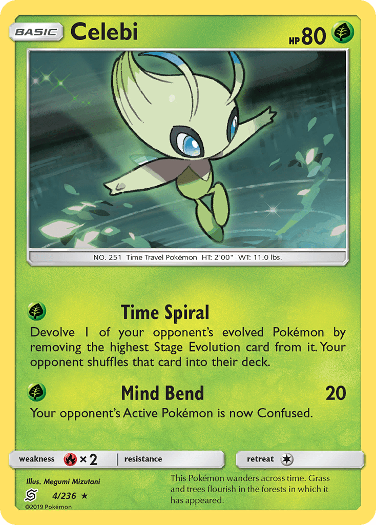 Celebi (4/236) [Sun & Moon: Unified Minds] Pokemon Single Pokémon  | Multizone: Comics And Games