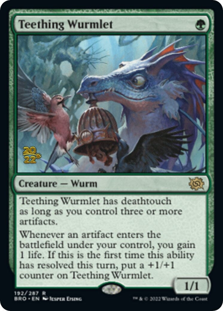 Teething Wurmlet [The Brothers' War: Prerelease Promos] MTG Single Magic: The Gathering  | Multizone: Comics And Games