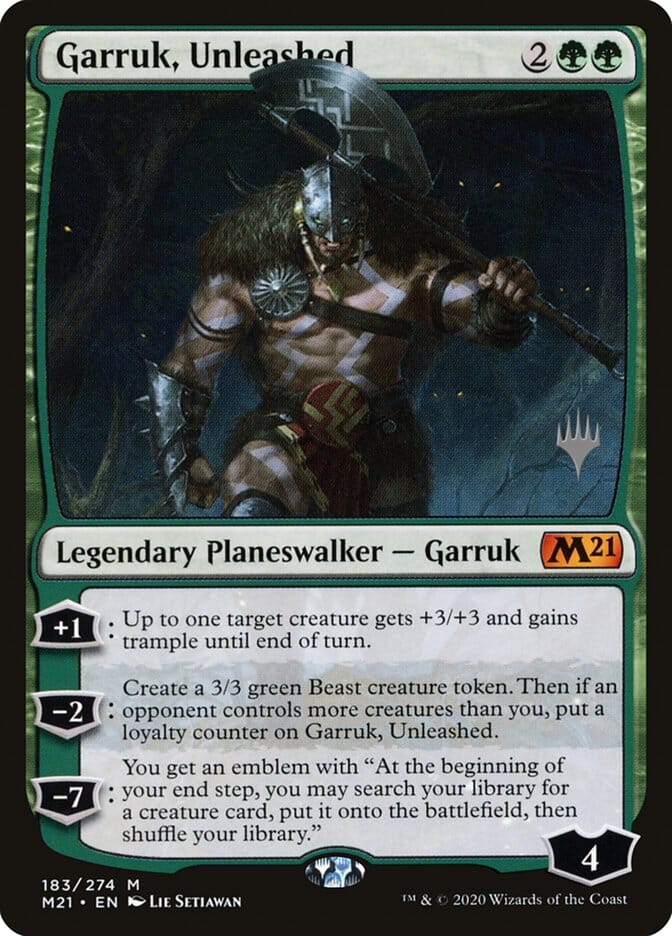 Garruk, Unleashed (Promo Pack) [Core Set 2021 Promos] MTG Single Magic: The Gathering  | Multizone: Comics And Games