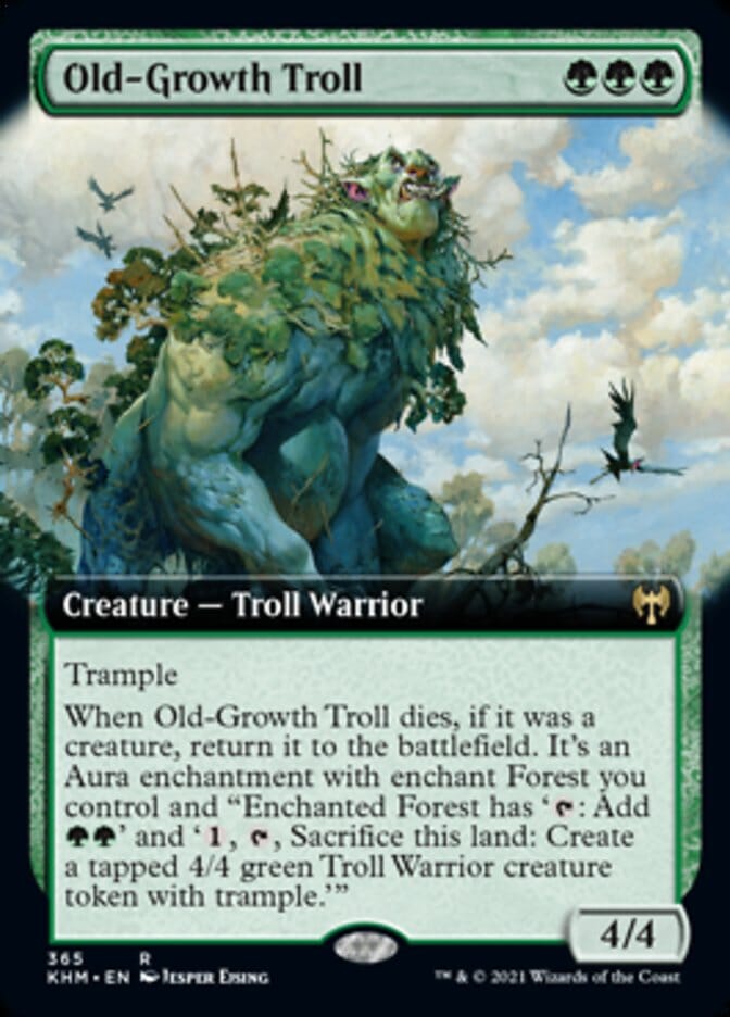 Old-Growth Troll (Extended Art) [Kaldheim] MTG Single Magic: The Gathering  | Multizone: Comics And Games