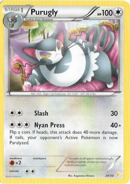 Purugly (24/30) [XY: Trainer Kit 3 - Pikachu Libre] Pokemon Single Pokémon  | Multizone: Comics And Games