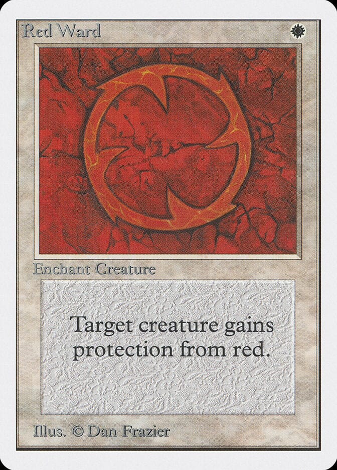 Red Ward [Unlimited Edition] MTG Single Magic: The Gathering  | Multizone: Comics And Games