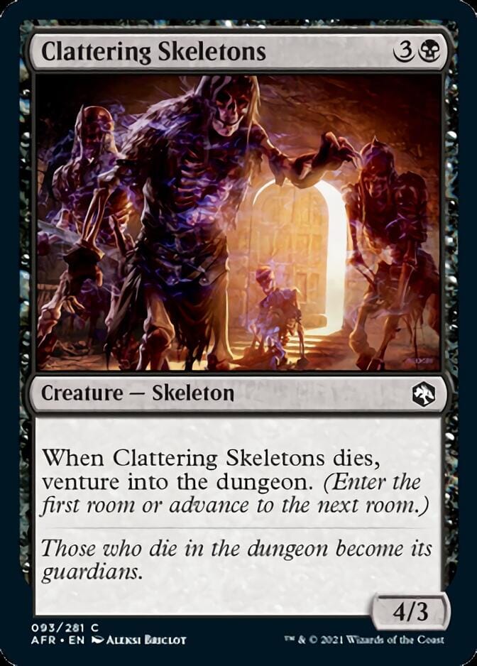 Clattering Skeletons [Dungeons & Dragons: Adventures in the Forgotten Realms] MTG Single Magic: The Gathering  | Multizone: Comics And Games