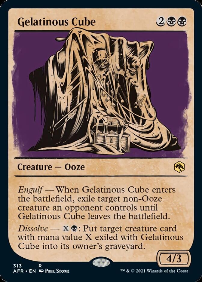 Gelatinous Cube (Showcase) [Dungeons & Dragons: Adventures in the Forgotten Realms] MTG Single Magic: The Gathering  | Multizone: Comics And Games