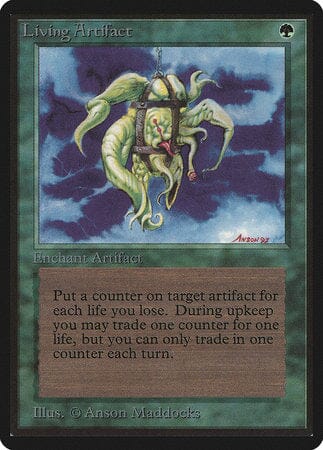 Living Artifact [Limited Edition Beta] MTG Single Magic: The Gathering  | Multizone: Comics And Games