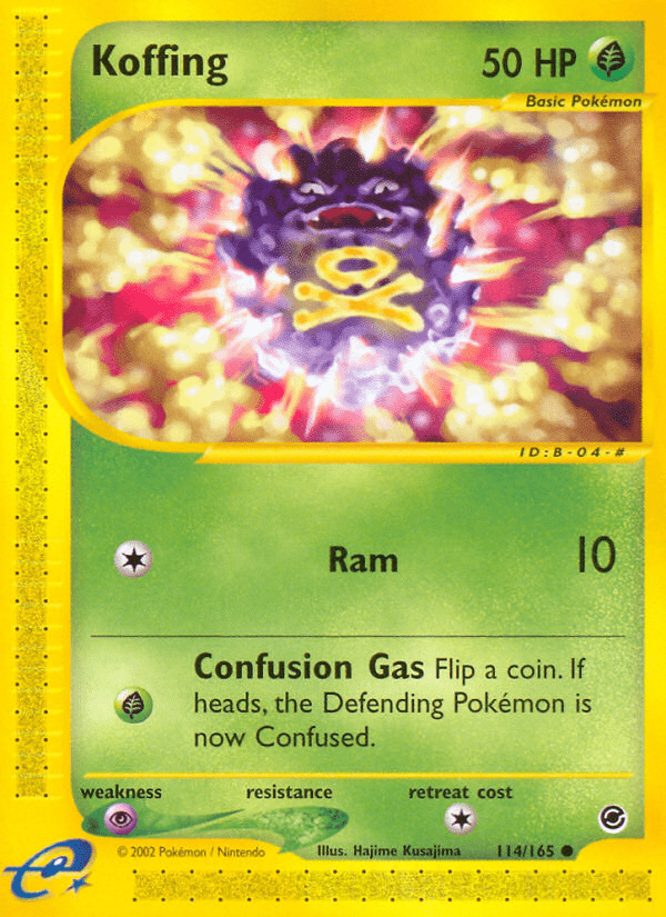 Koffing (114/165) [Expedition: Base Set] Pokemon Single Pokémon  | Multizone: Comics And Games