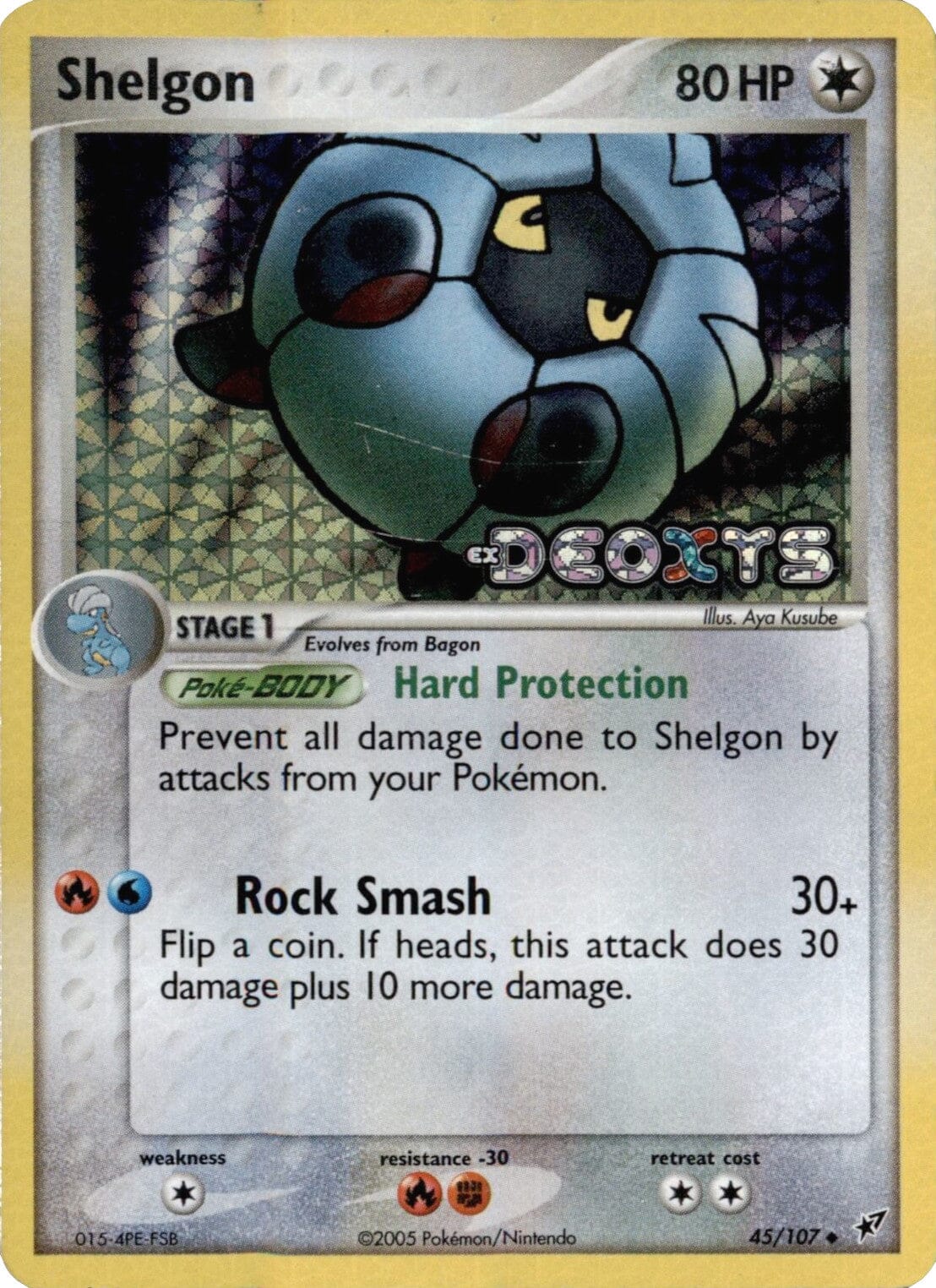 Shelgon (45/107) (Stamped) [EX: Deoxys] Pokemon Single Pokémon  | Multizone: Comics And Games