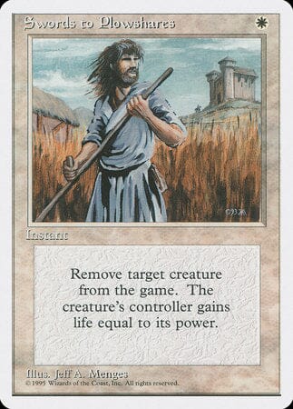 Swords to Plowshares [Fourth Edition] MTG Single Magic: The Gathering  | Multizone: Comics And Games