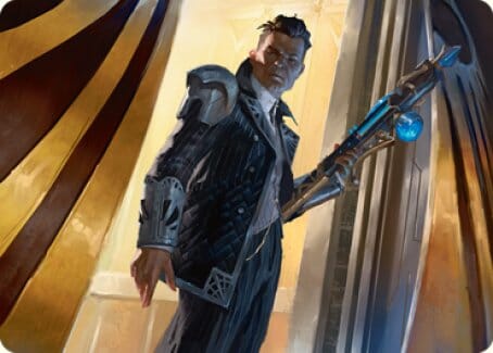 Backup Agent Art Card [Streets of New Capenna Art Series] MTG Single Magic: The Gathering  | Multizone: Comics And Games