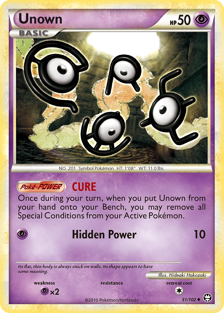 Unown (51/102) [HeartGold & SoulSilver: Triumphant] Pokemon Single Pokémon  | Multizone: Comics And Games