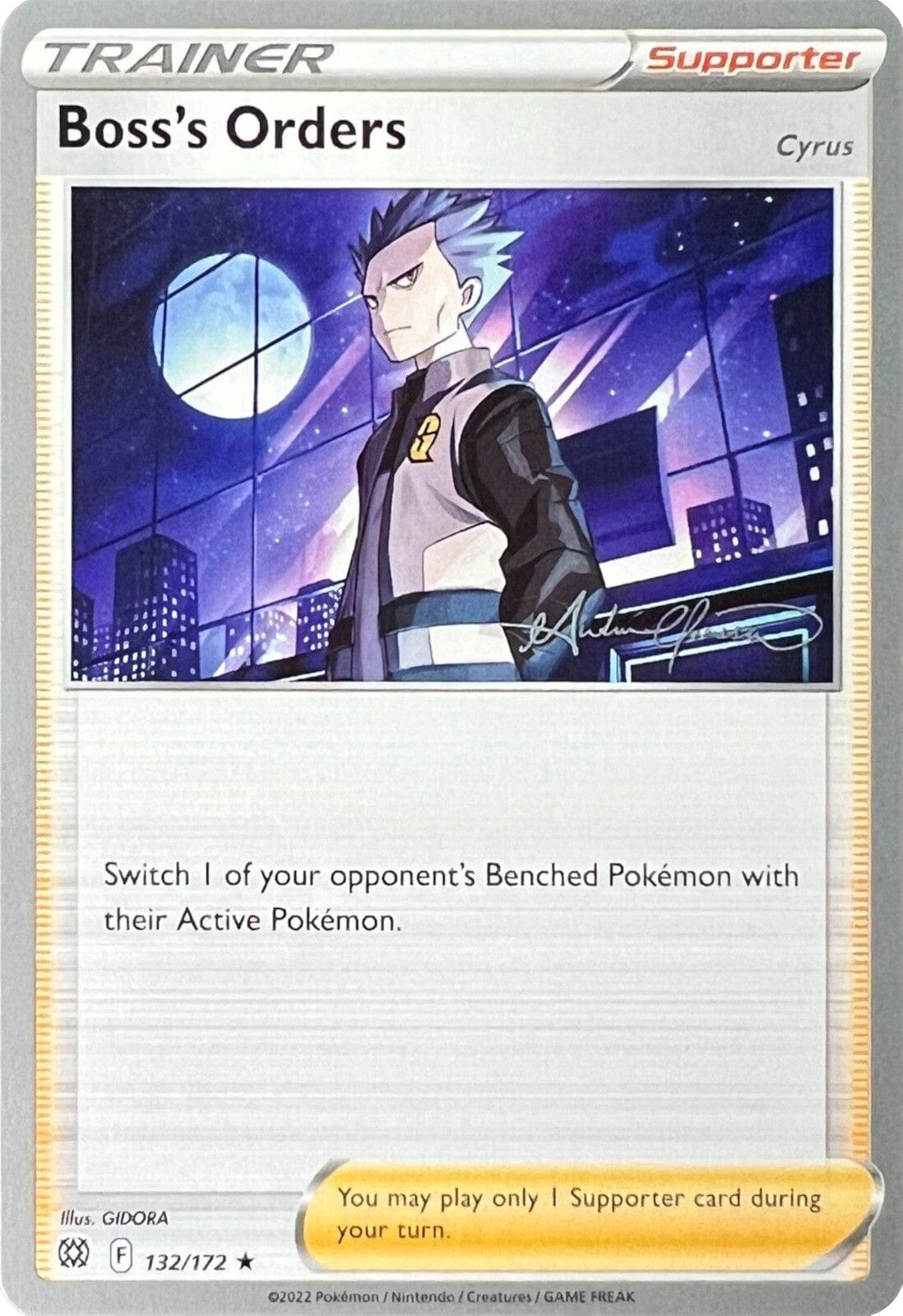 Boss's Orders (132/172) (Cyrus) (The Shape of Mew - Andre Chiasson) [World Championships 2022] Pokemon Single Pokémon  | Multizone: Comics And Games
