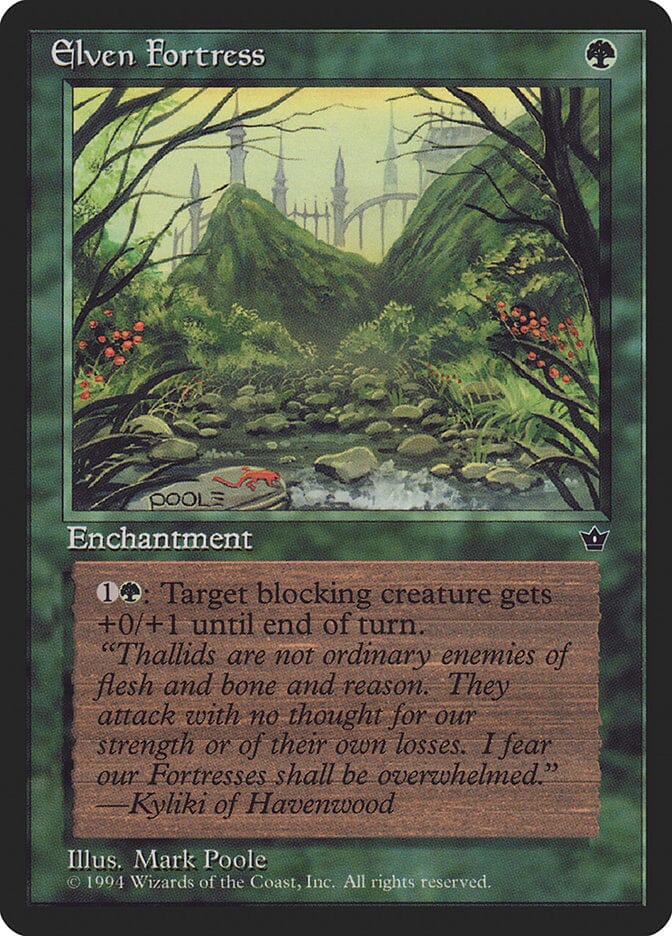 Elven Fortress (Mark Poole) [Fallen Empires] MTG Single Magic: The Gathering  | Multizone: Comics And Games