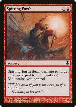 Spitting Earth [Duel Decks: Knights vs. Dragons] MTG Single Magic: The Gathering  | Multizone: Comics And Games