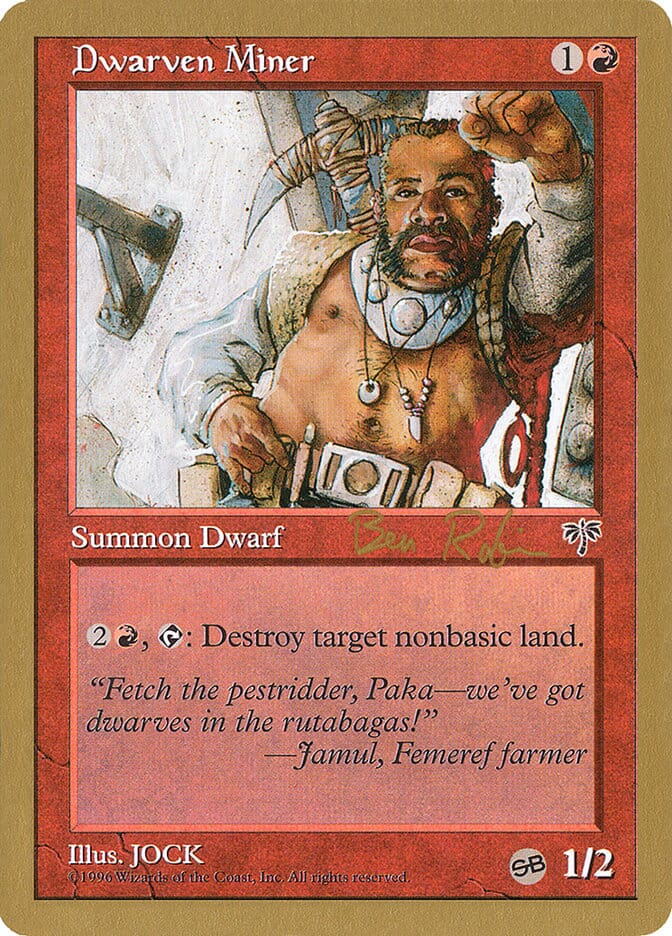 Dwarven Miner (Ben Rubin) (SB) [World Championship Decks 1998] MTG Single Magic: The Gathering  | Multizone: Comics And Games