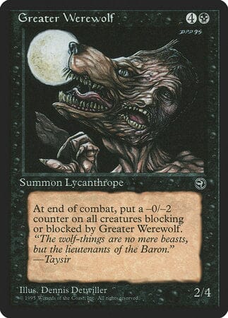 Greater Werewolf [Homelands] MTG Single Magic: The Gathering  | Multizone: Comics And Games