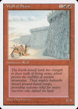 Wall of Stone [Fourth Edition] MTG Single Magic: The Gathering  | Multizone: Comics And Games