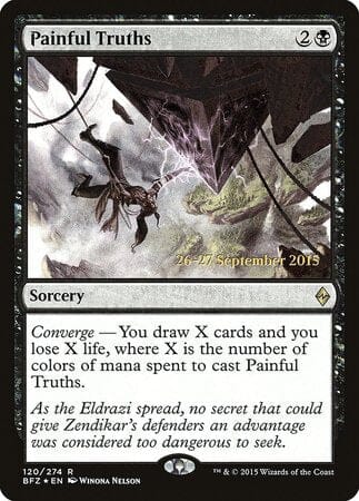 Painful Truths [Battle for Zendikar Promos] MTG Single Magic: The Gathering  | Multizone: Comics And Games