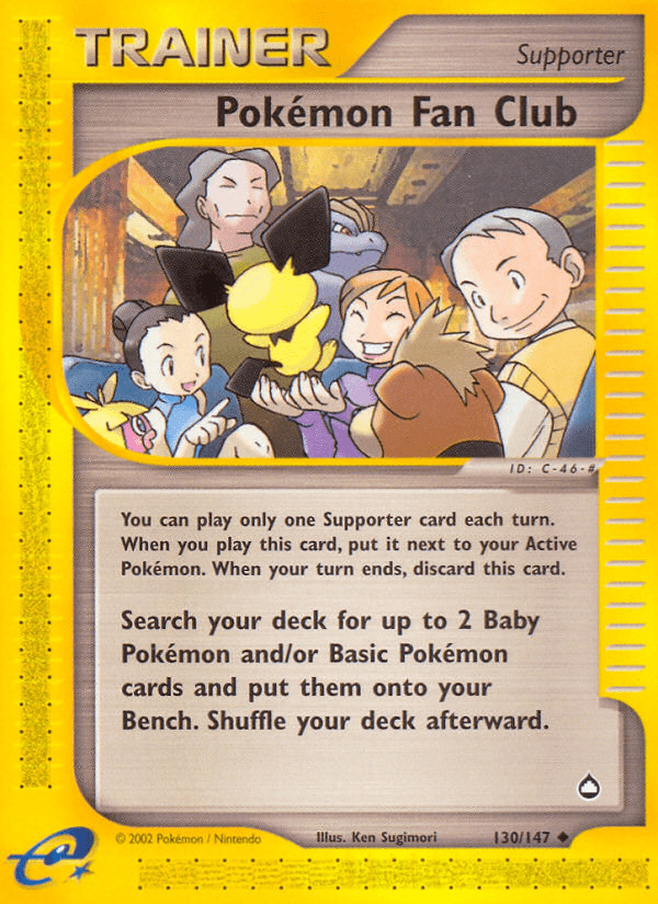 Pokemon Fan Club (130/147) [Aquapolis] Pokemon Single Pokémon  | Multizone: Comics And Games