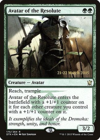 Avatar of the Resolute [Dragons of Tarkir Promos] MTG Single Magic: The Gathering  | Multizone: Comics And Games