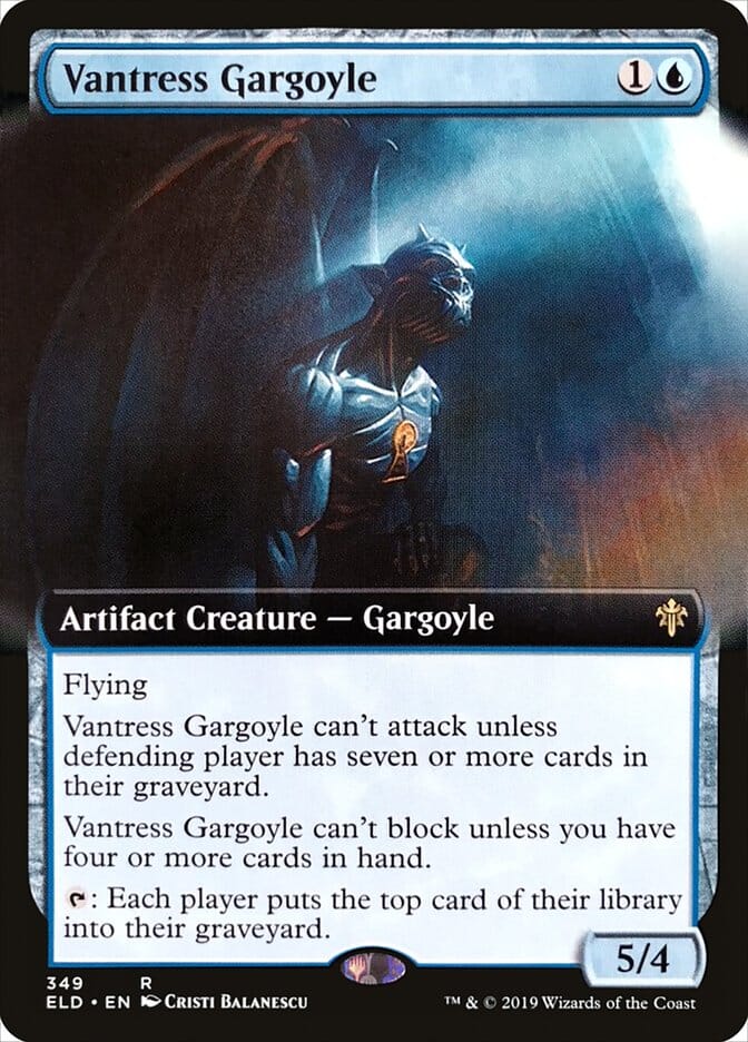 Vantress Gargoyle (Extended Art) [Throne of Eldraine] MTG Single Magic: The Gathering  | Multizone: Comics And Games