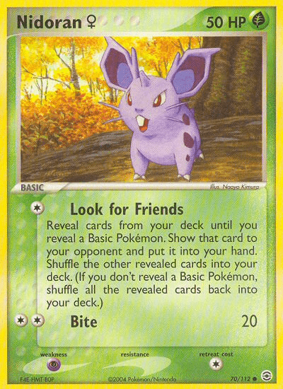 Nidoran (70/112) (Female) [EX: FireRed & LeafGreen] Pokemon Single Pokémon  | Multizone: Comics And Games