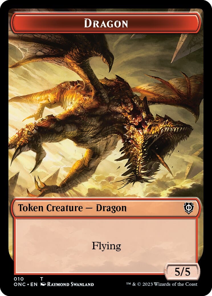 Kobolds of Kher Keep // Dragon Double-Sided Token [Phyrexia: All Will Be One Commander Tokens] MTG Single Magic: The Gathering  | Multizone: Comics And Games