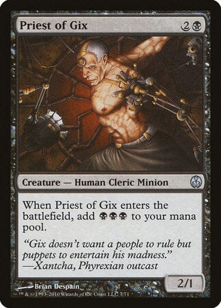 Priest of Gix [Duel Decks: Phyrexia vs. the Coalition] MTG Single Magic: The Gathering  | Multizone: Comics And Games