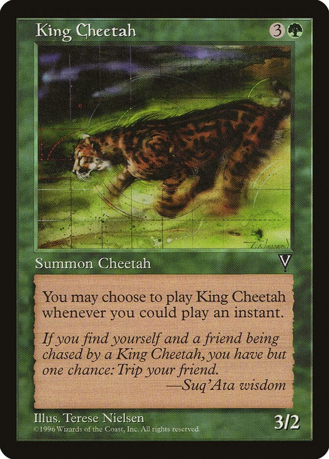 King Cheetah [Visions] MTG Single Magic: The Gathering  | Multizone: Comics And Games