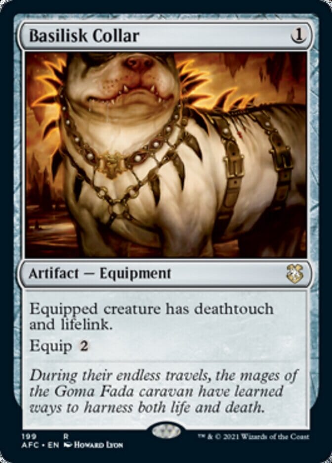 Basilisk Collar [Dungeons & Dragons: Adventures in the Forgotten Realms Commander] MTG Single Magic: The Gathering  | Multizone: Comics And Games