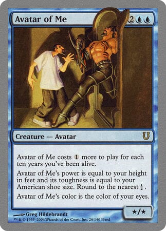 Avatar of Me [Unhinged] MTG Single Magic: The Gathering  | Multizone: Comics And Games