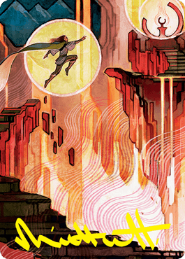 Thrill of Possibility Art Card (Gold-Stamped Signature) [Strixhaven: School of Mages Art Series] MTG Single Magic: The Gathering  | Multizone: Comics And Games