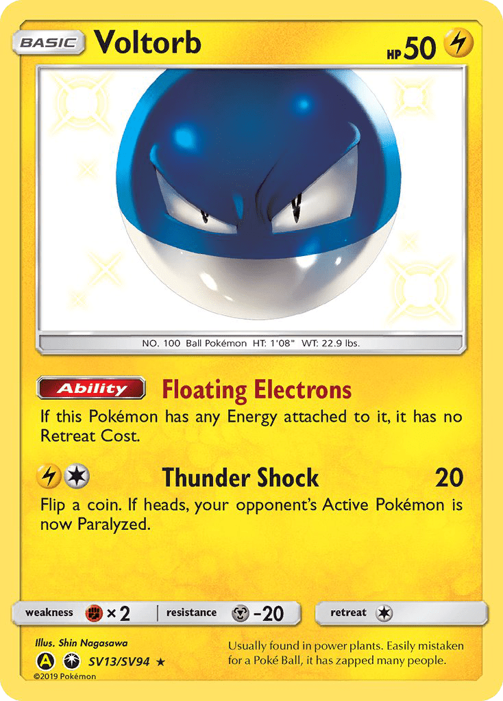 Voltorb (SV13/SV94) [Sun & Moon: Hidden Fates - Shiny Vault] Pokemon Single Pokémon  | Multizone: Comics And Games