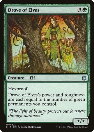 Drove of Elves [Commander Anthology] MTG Single Magic: The Gathering  | Multizone: Comics And Games