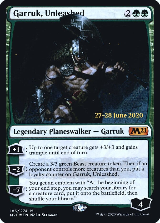 Garruk, Unleashed [Core Set 2021 Prerelease Promos] MTG Single Magic: The Gathering  | Multizone: Comics And Games